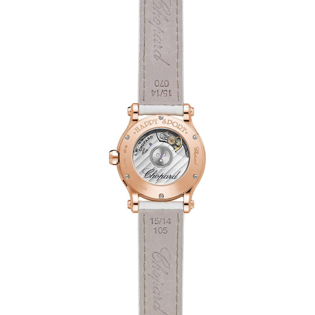 Watch in rose gold Happy Sport  Chopard