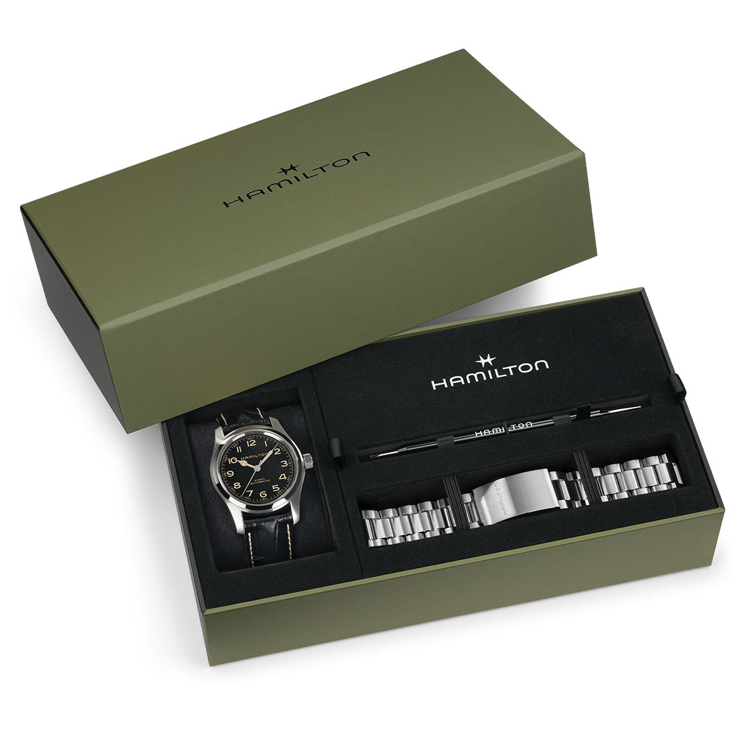 Watch in steel Khaki Field - Murph Auto Hamilton