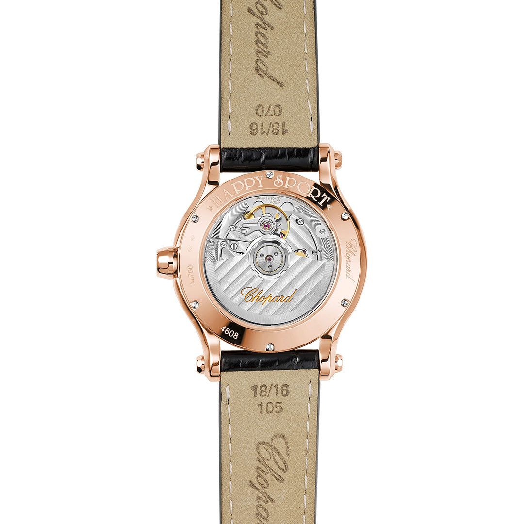 Watch in rose gold Happy Sport Chopard