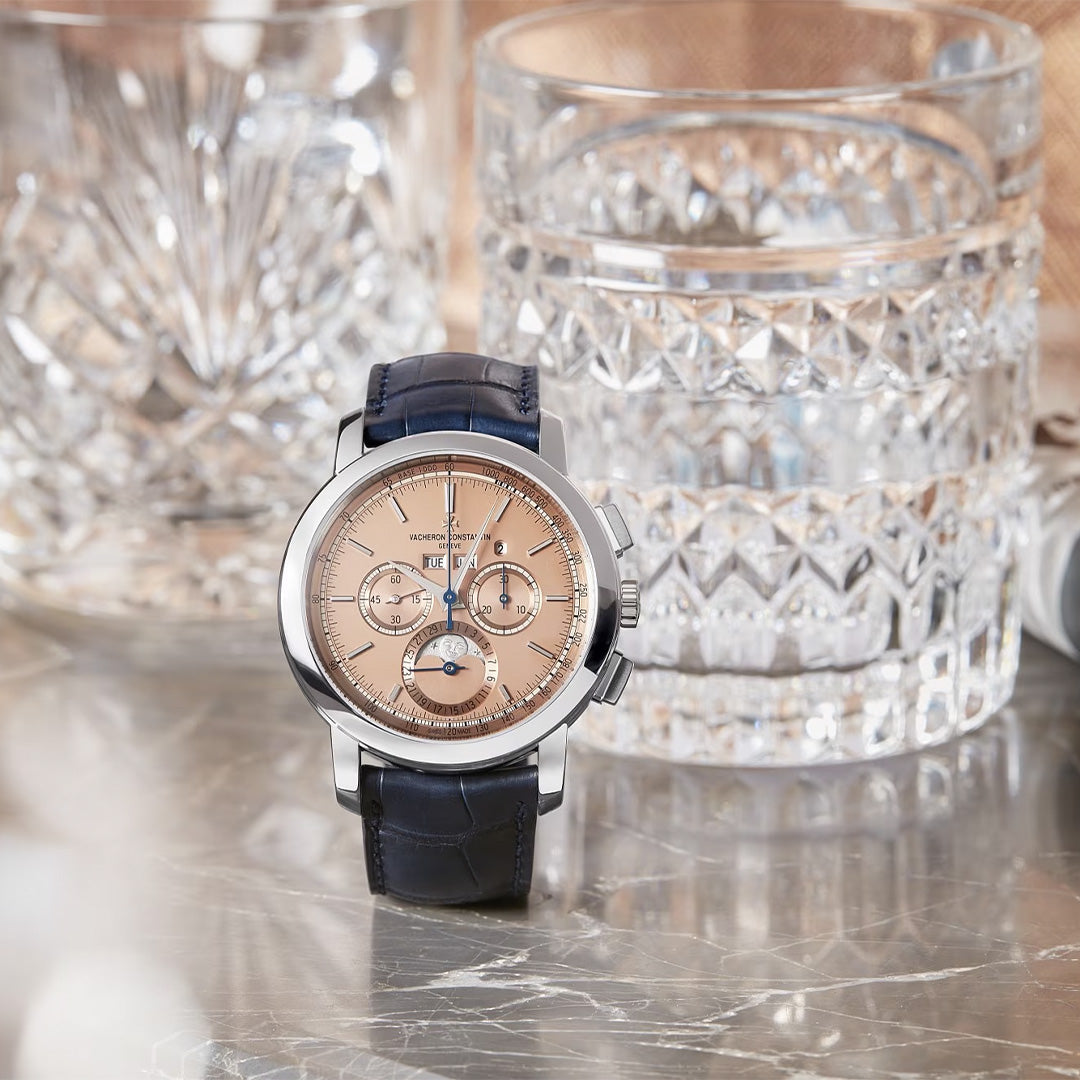 Watch in platinum Traditionnelle Perpetual Calendar Chronograph Vacheron constantin