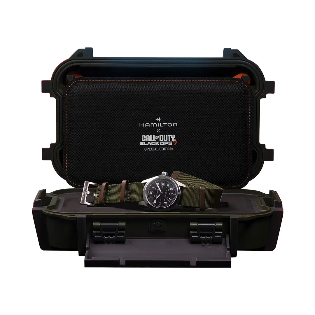 Watch in steel Khaki Field 'Call Of Duty' Special Edition Hamilton