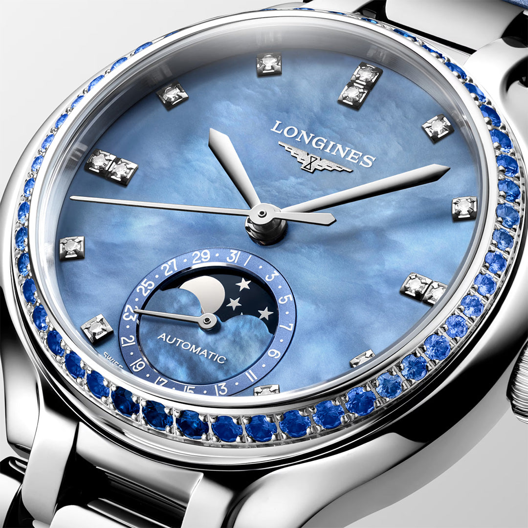 Orologio in acciaio PrimaLuna Moonphase Longines