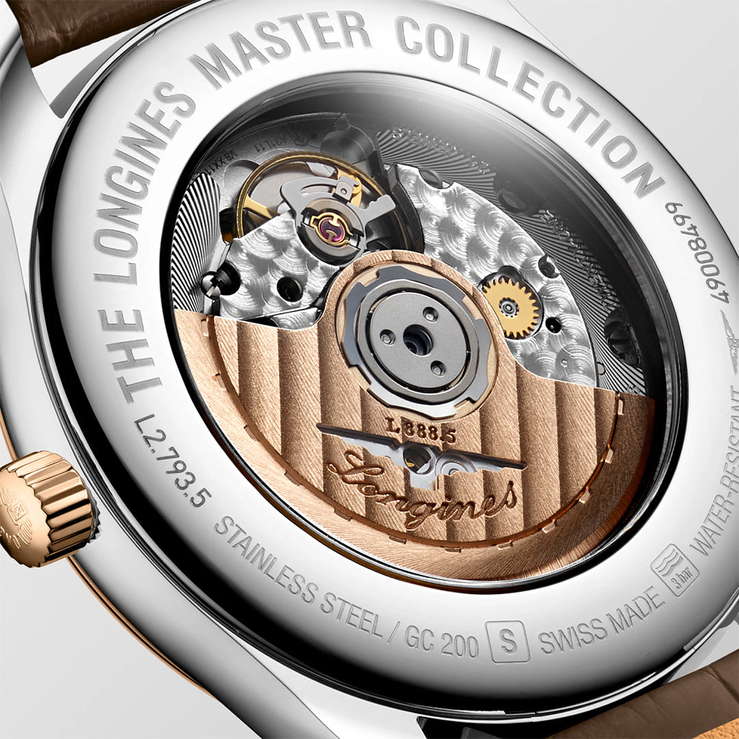 Orologio in acciaio e oro rosa Master Collection Longines