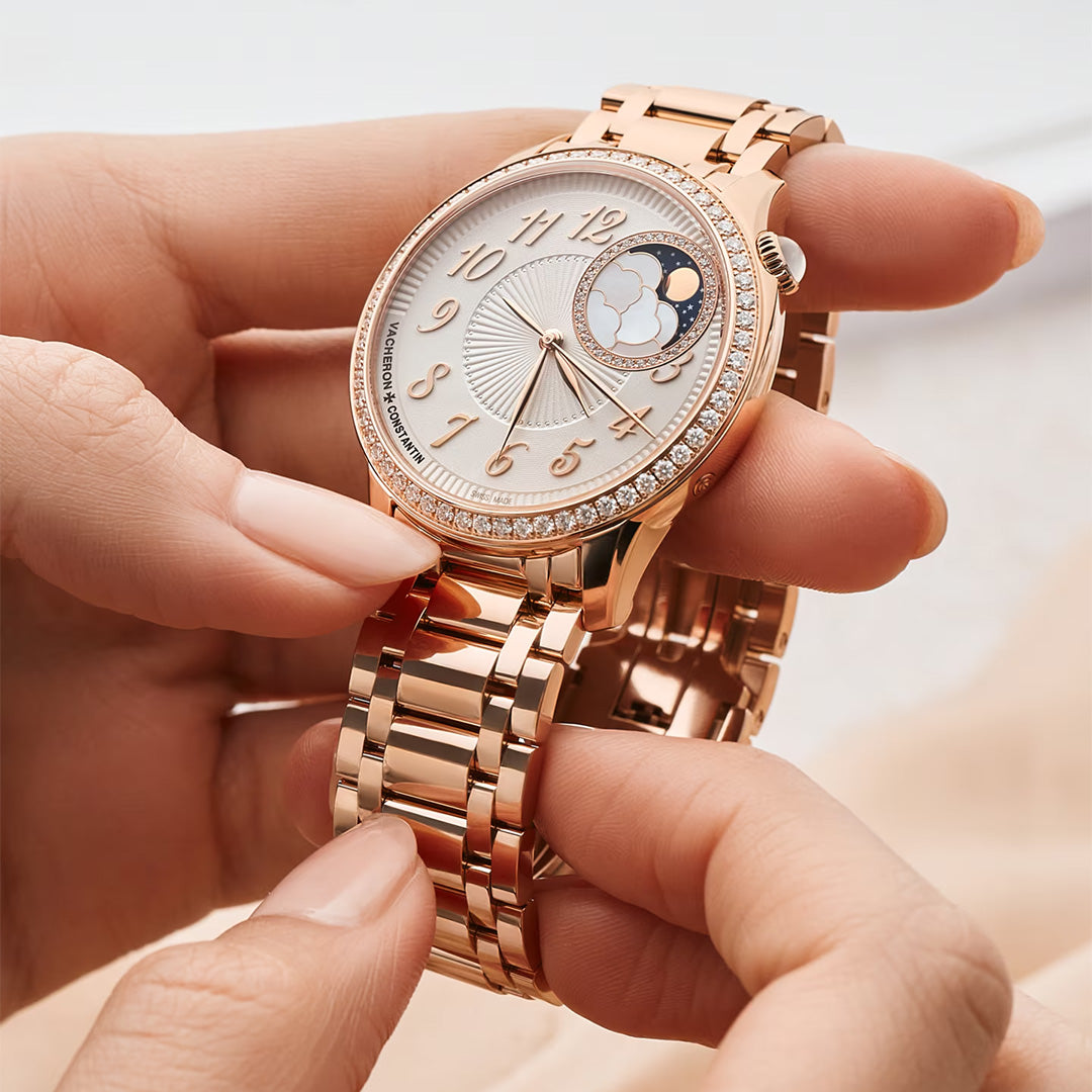 Orologio in oro rosa Égérie Fasi Lunari Vacheron constantin