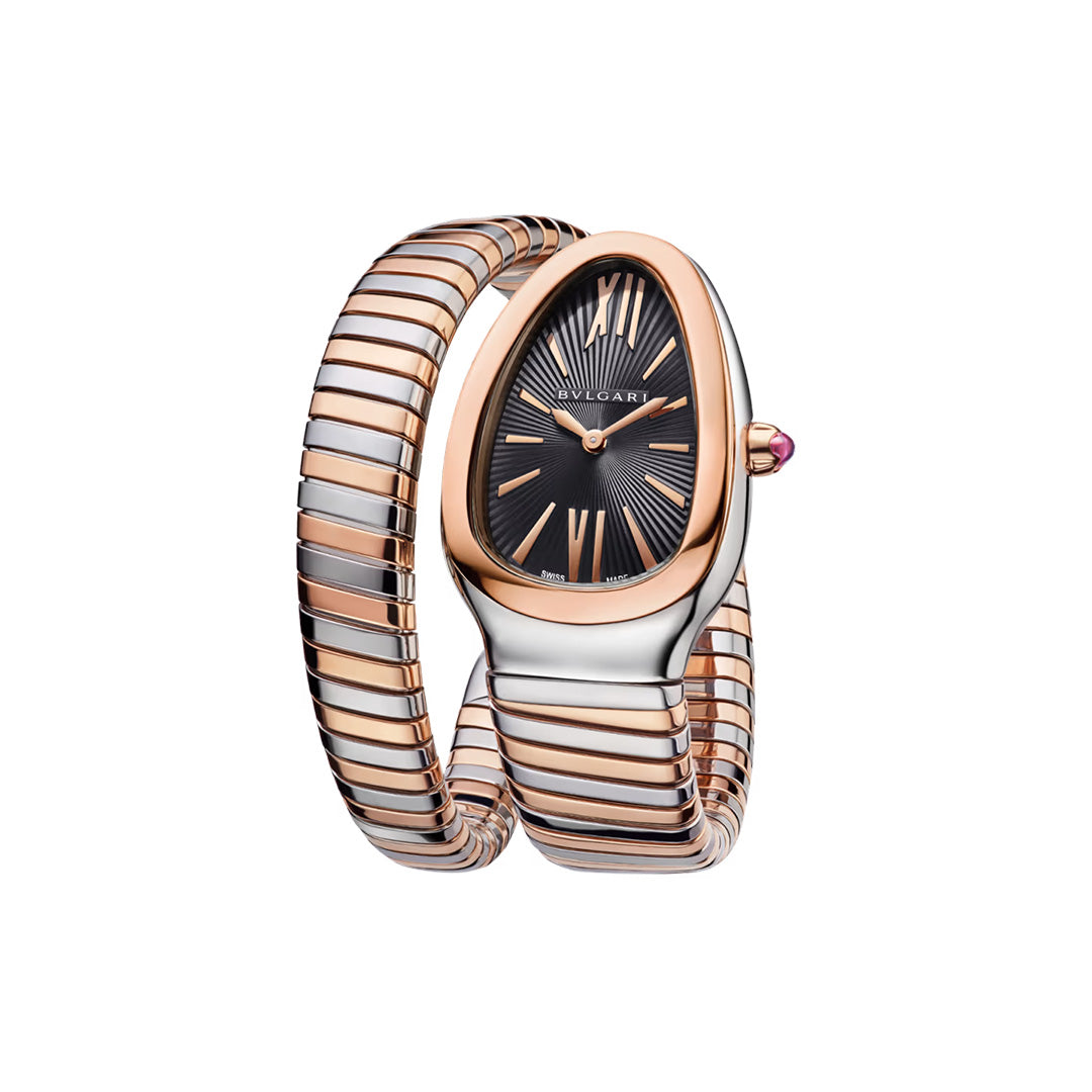 Watch in steel and rose gold Serpenti Tubogas Bulgari