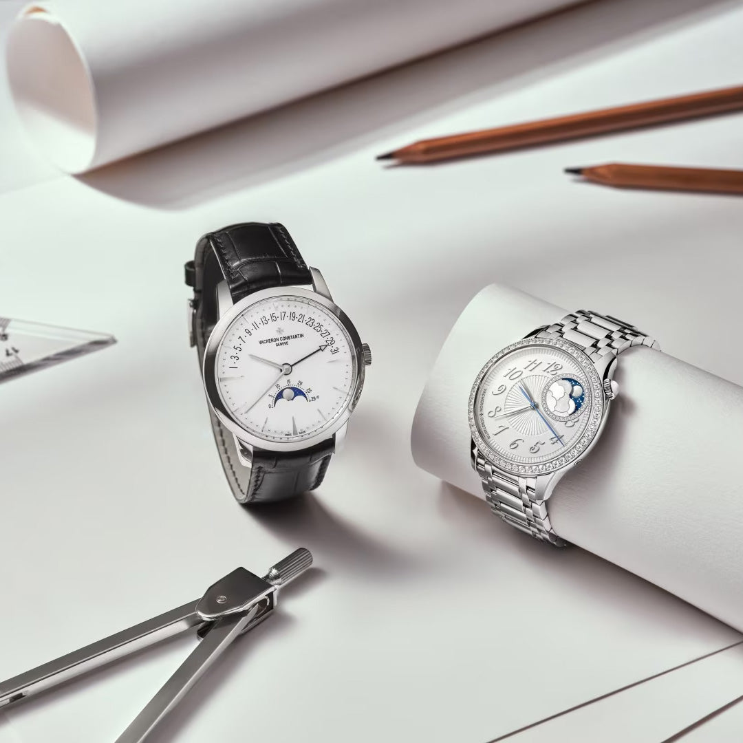 Watch in white gold Patrimony Moon Phase Retrograde Date Vacheron constantin