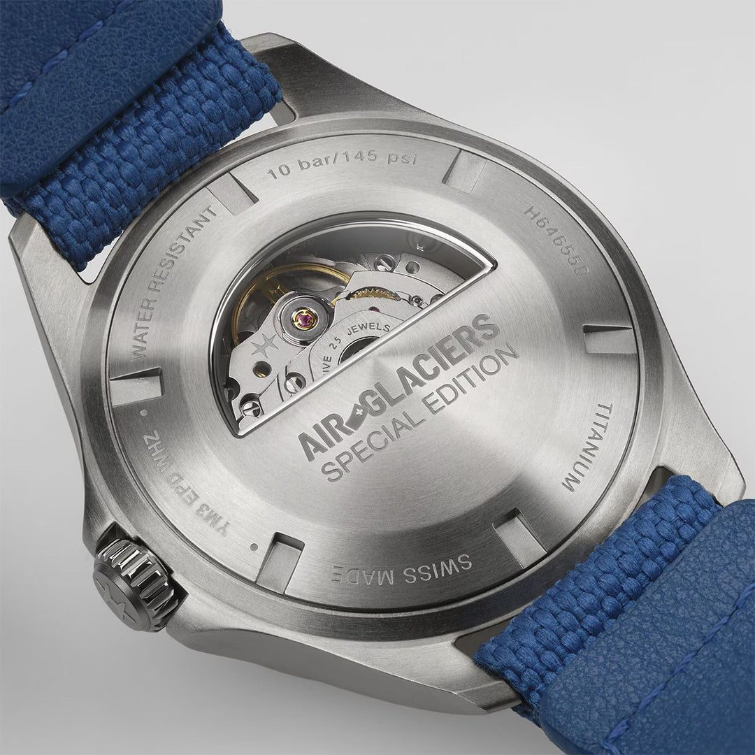 Watch in titanium Khaki Aviation Pilot Day Date Auto - Air-Glaciers Edition Hamilton