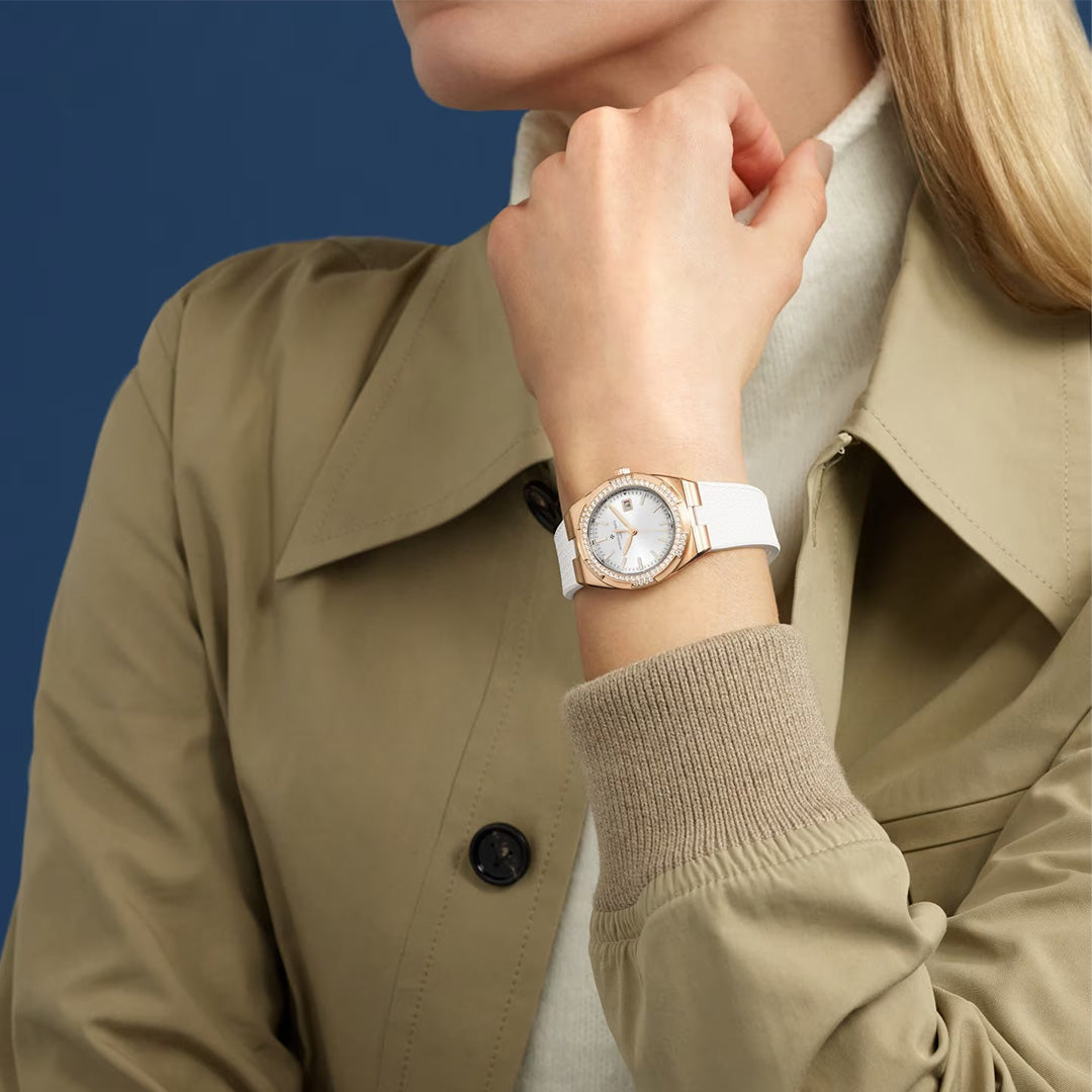 Orologio in oro rosa Overseas Quarzo Vacheron constantin
