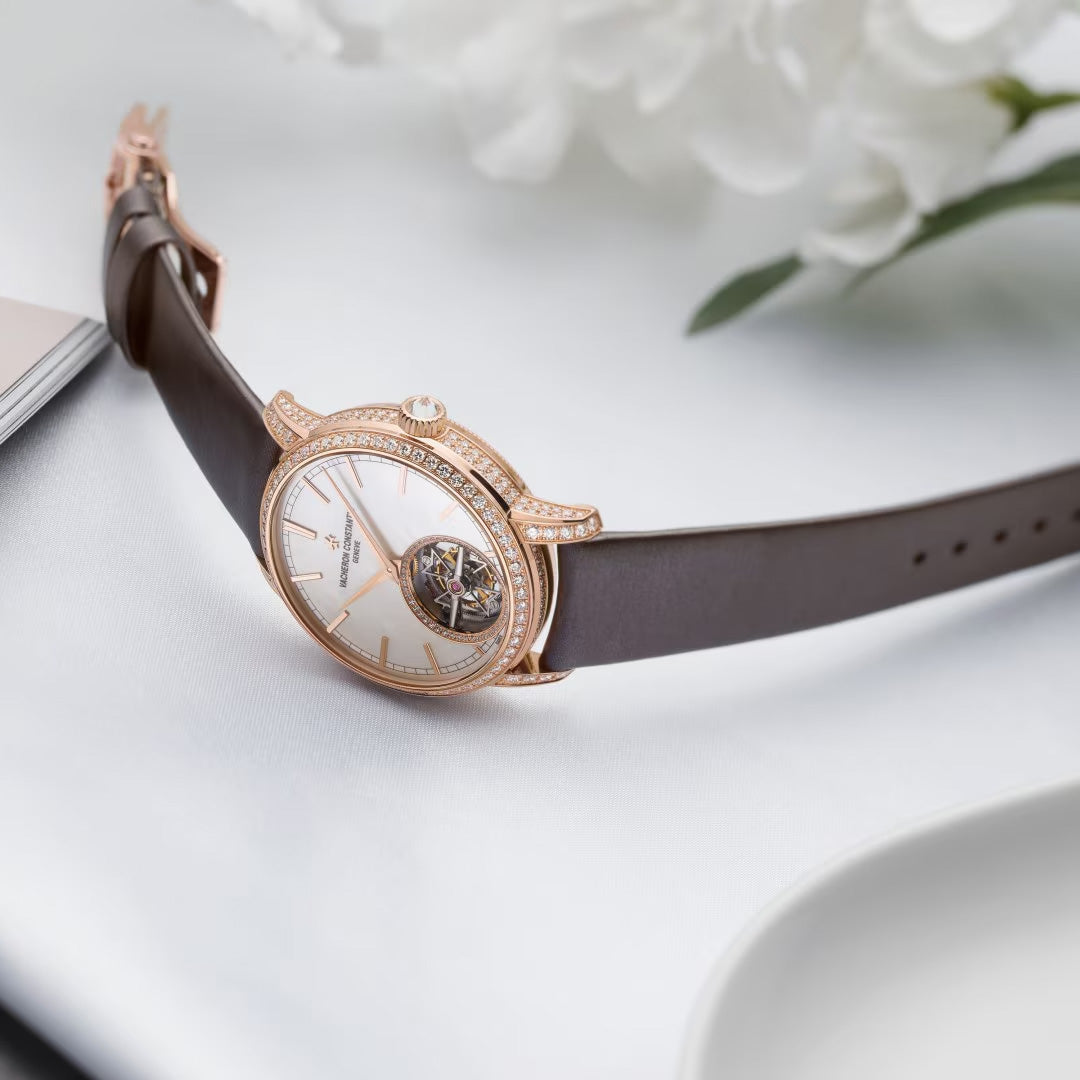 Orologio in oro rosa Traditionnelle Tourbillon Vacheron constantin