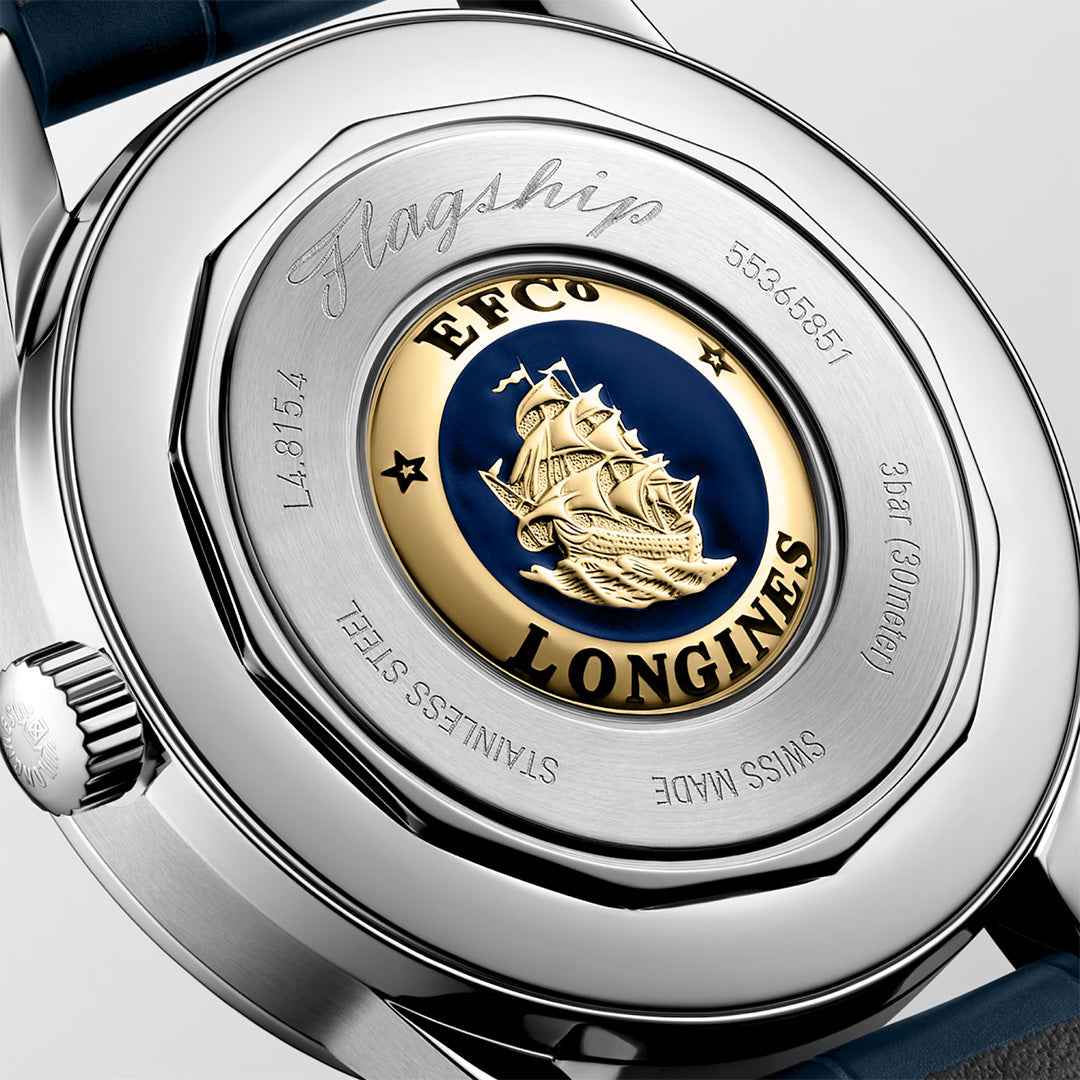Orologio in acciaio Flagship Heritage Moonphase Longines