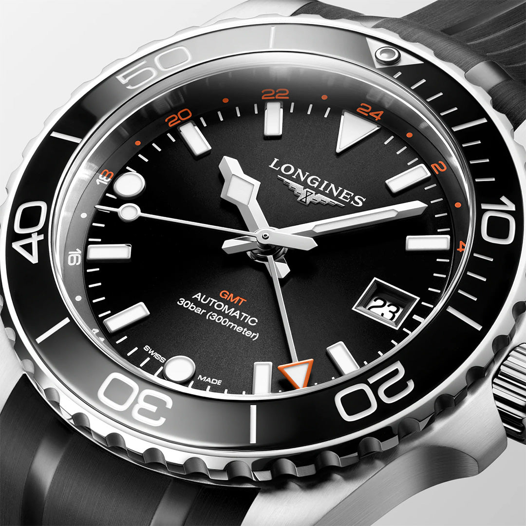 Orologio in acciaio HydroConquest GMT Longines