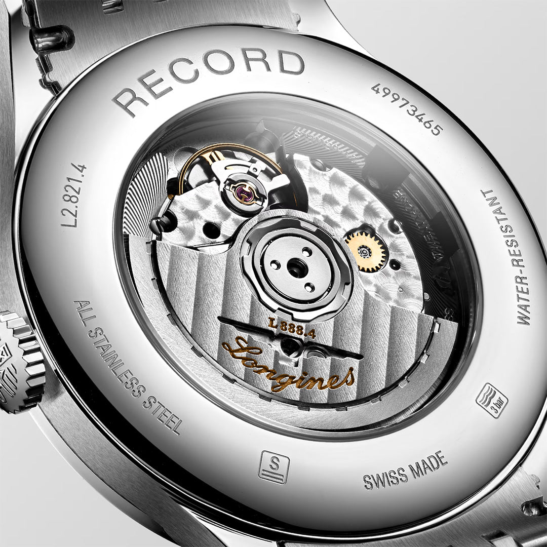 Orologio in acciaio Record Collection Longines