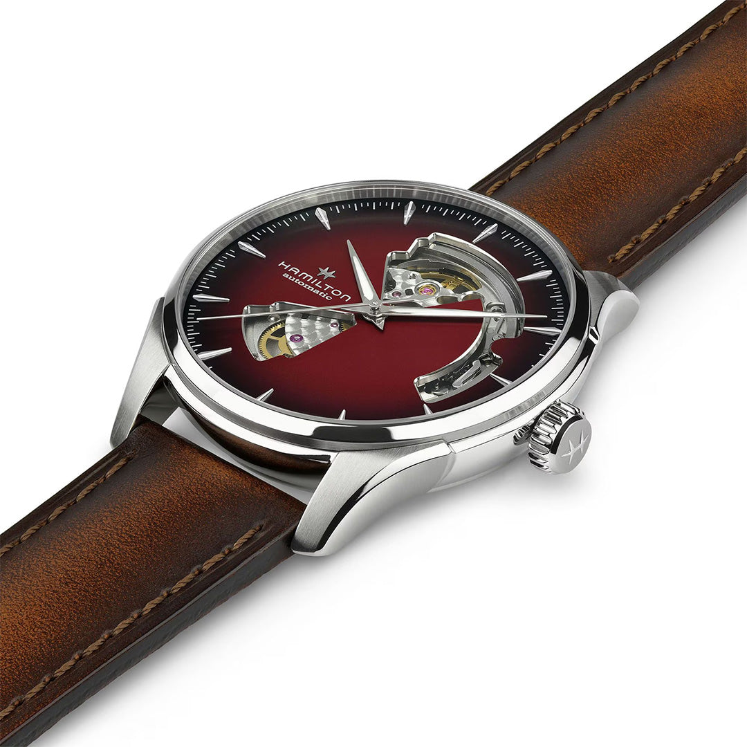 Watch in steel Jazzmaster Open Heart Auto Hamilton
