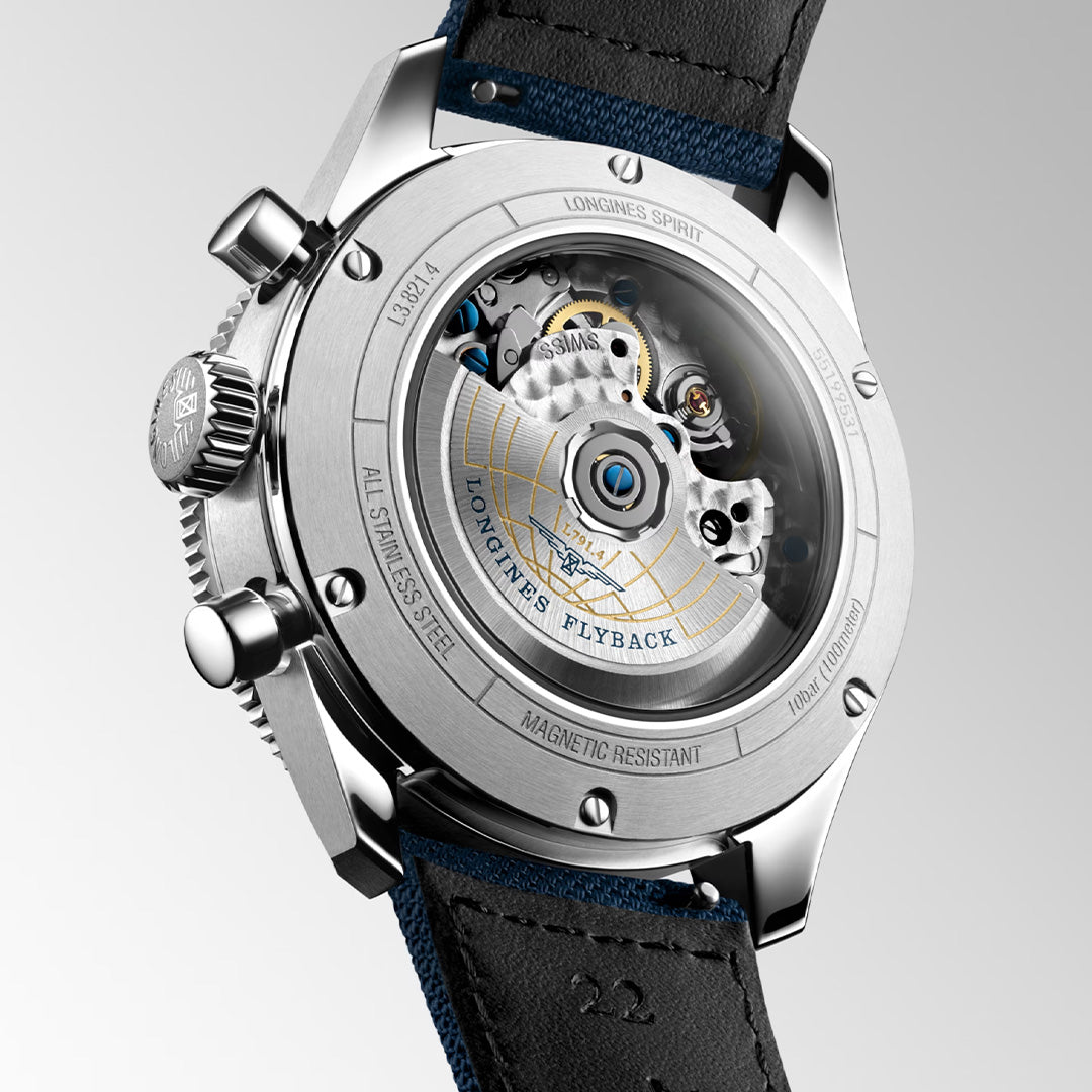 Orologio in acciaio Spirit Flyback Longines