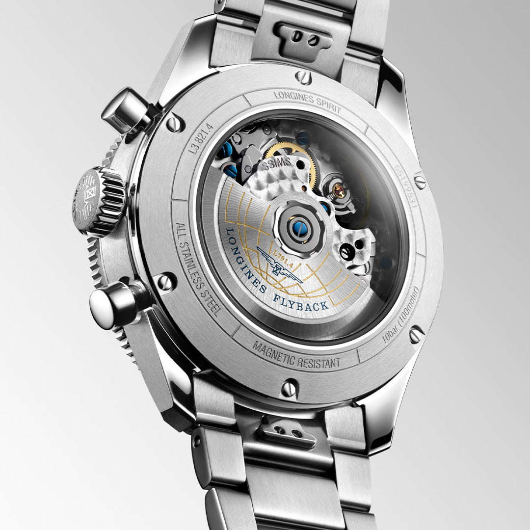 Watch in steel Spirit Flyback Longines