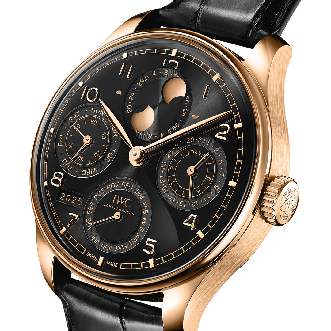 Orologio in oro rosa Portugieser Perpetual Calendar 44 Iwc