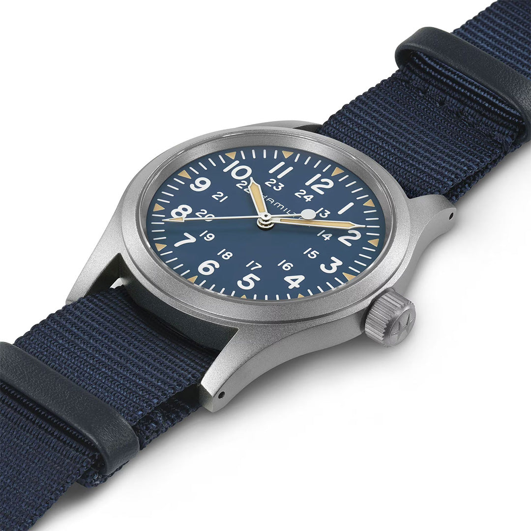 Orologio in acciaio Khaki Field Mechanical Hamilton