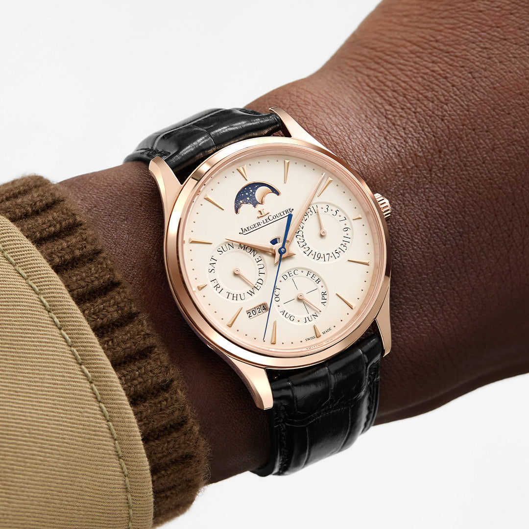 Orologio in oro rosa Master Ultra Thin Perpetual Calendar Jaeger-lecoultre