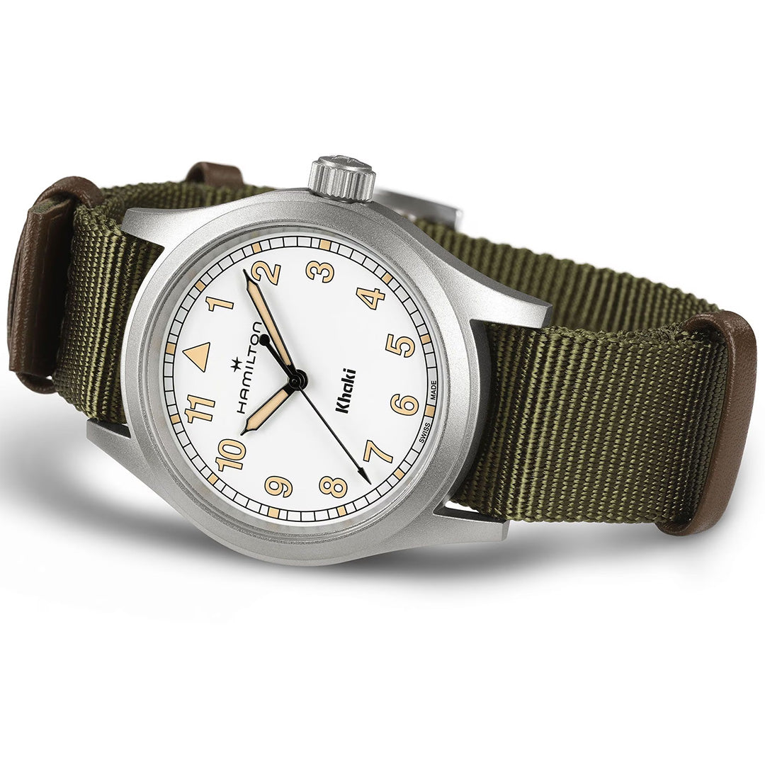 Watch in steel Khaki Field Quartz Hamilton
