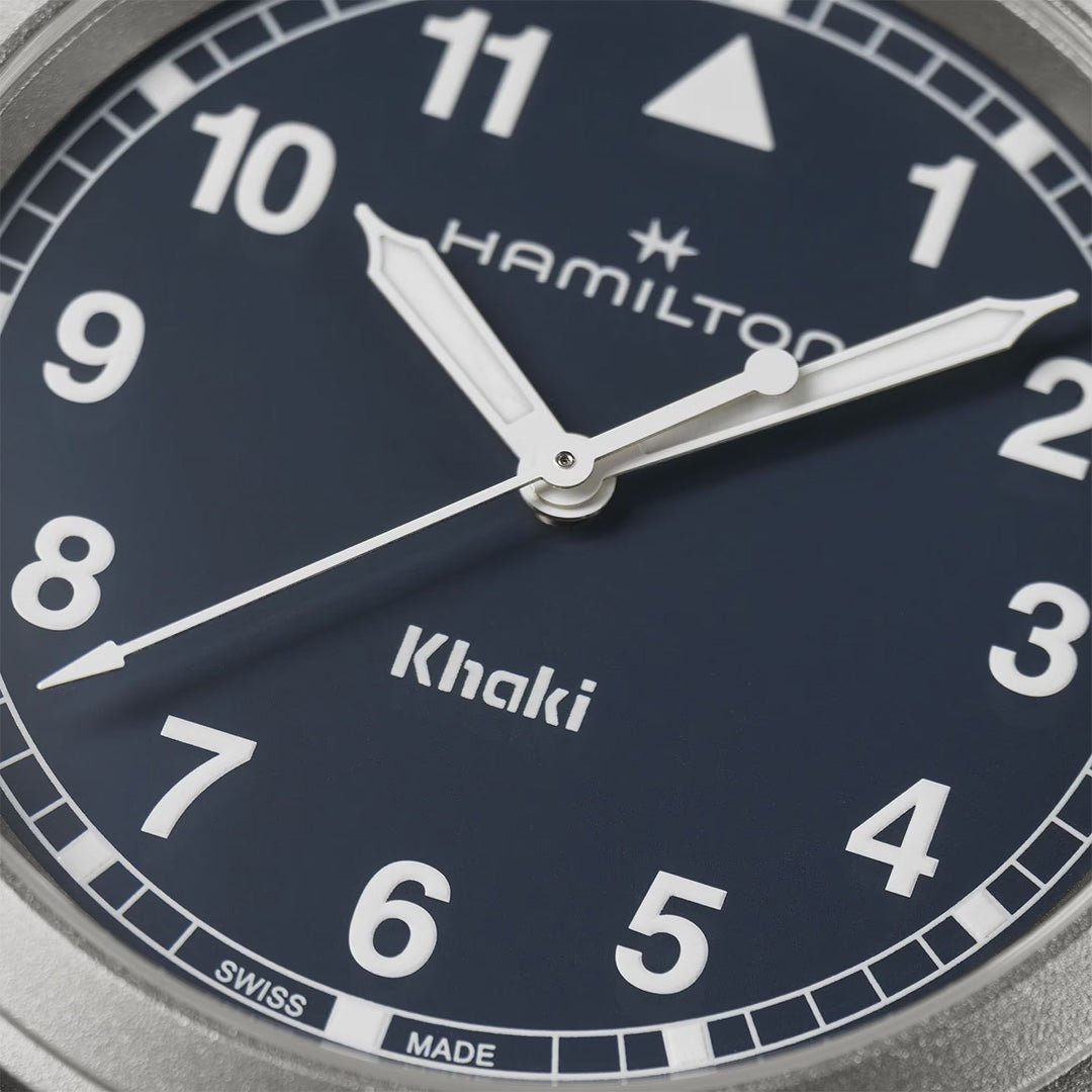 Watch in steel Khaki Field Quartz Hamilton