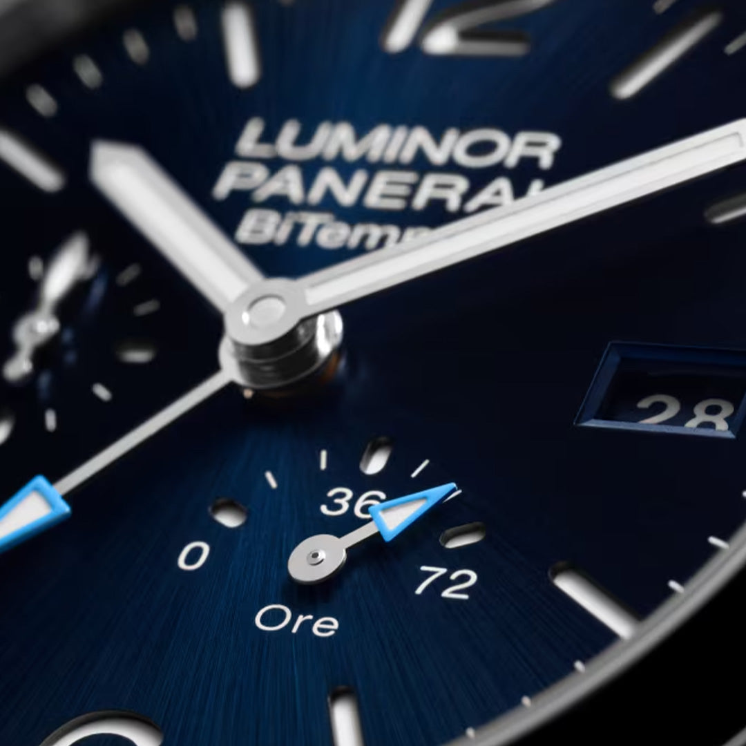 Watch in steel Luminor BiTempo Power Reserve Panerai