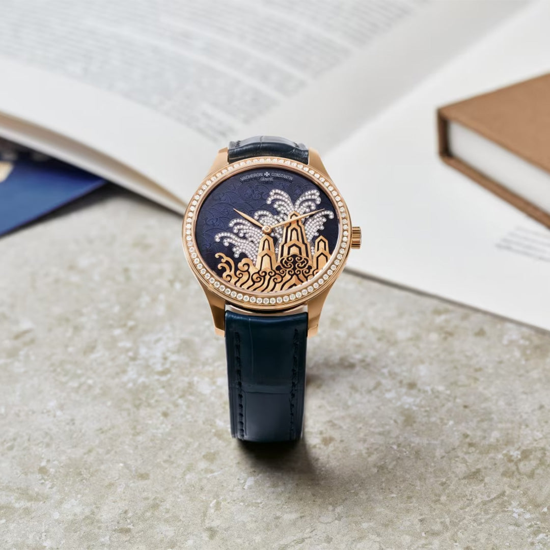 Watch in rose gold Métiers d'Art Tribute to traditional symbols - Moonlight slivers Vacheron constantin
