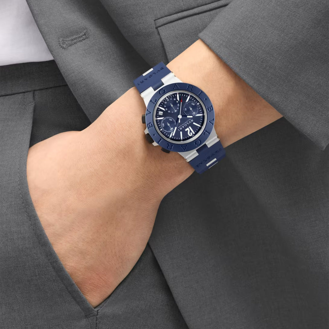 Orologio in alluminio e caucciu Bvlgari Aluminium Bulgari