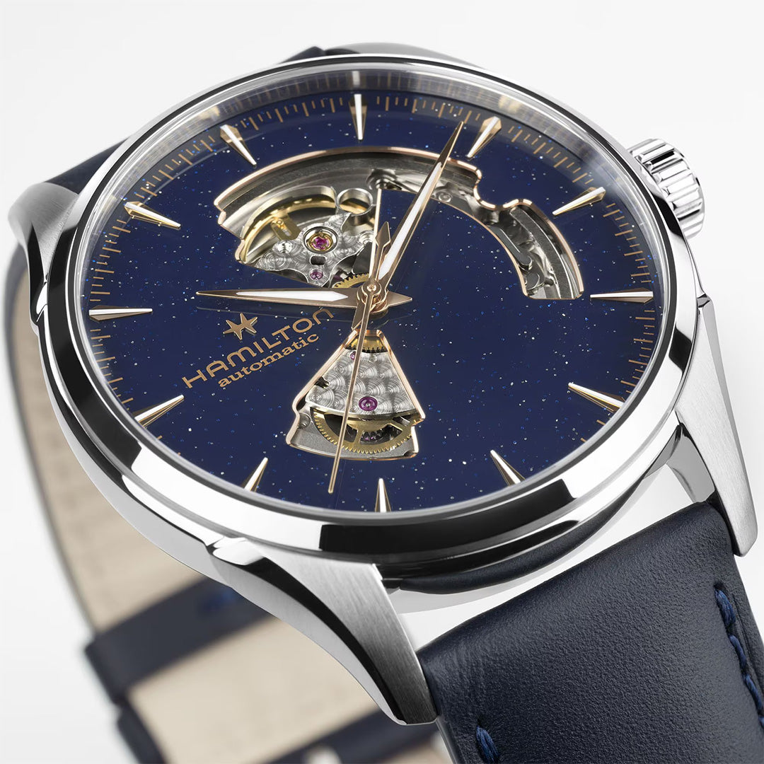 Watch in steel Jazzmaster Open Heart Auto Hamilton