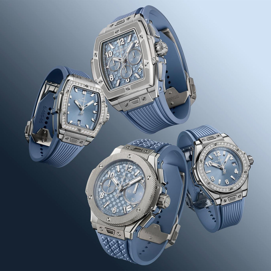 Orologio in titanio Big Bang Original Unico Titanium Coal Blue Hublot