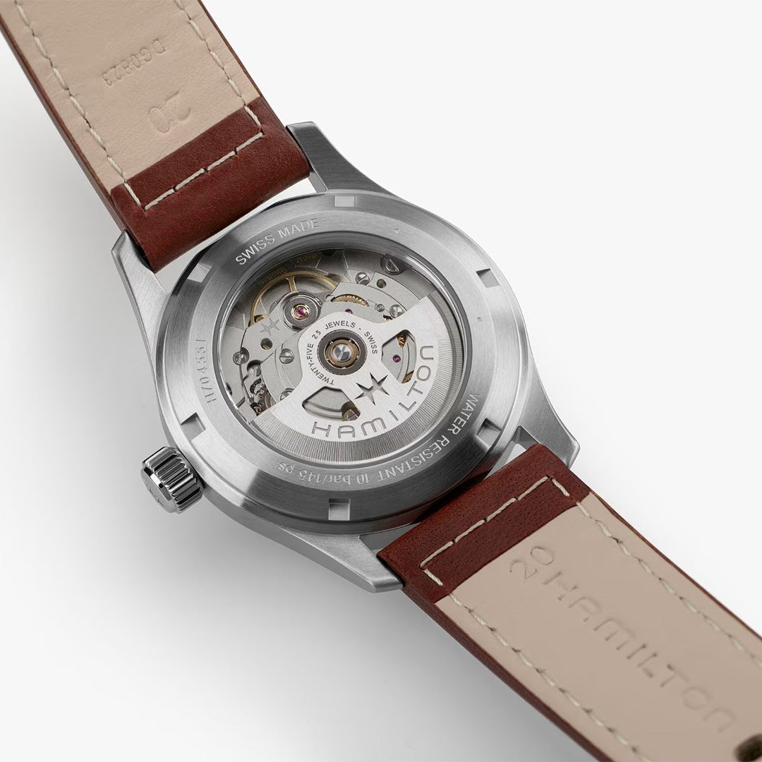 Watch in steel Khaki Field Auto Hamilton