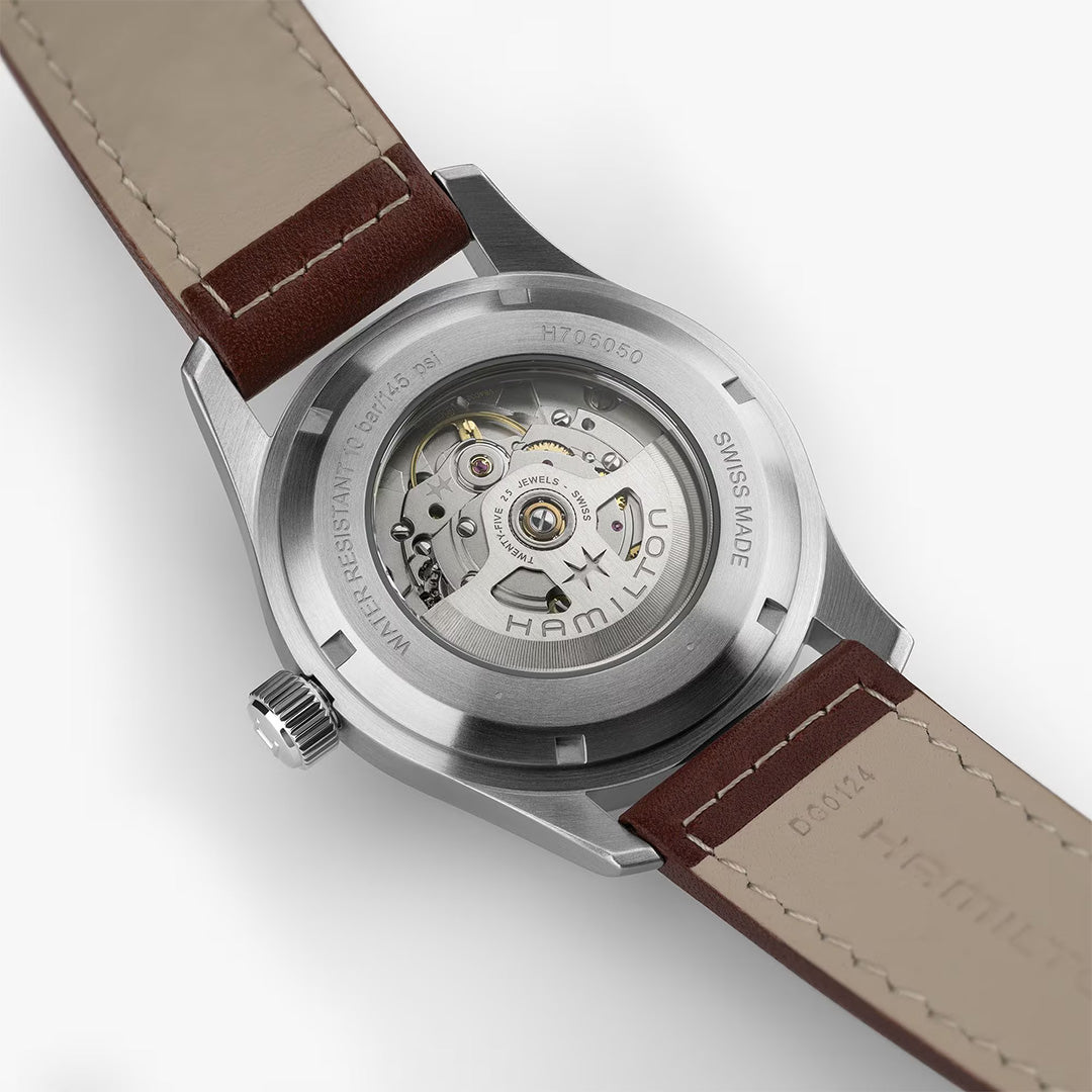 Orologio in acciaio Khaki Field Auto Hamilton