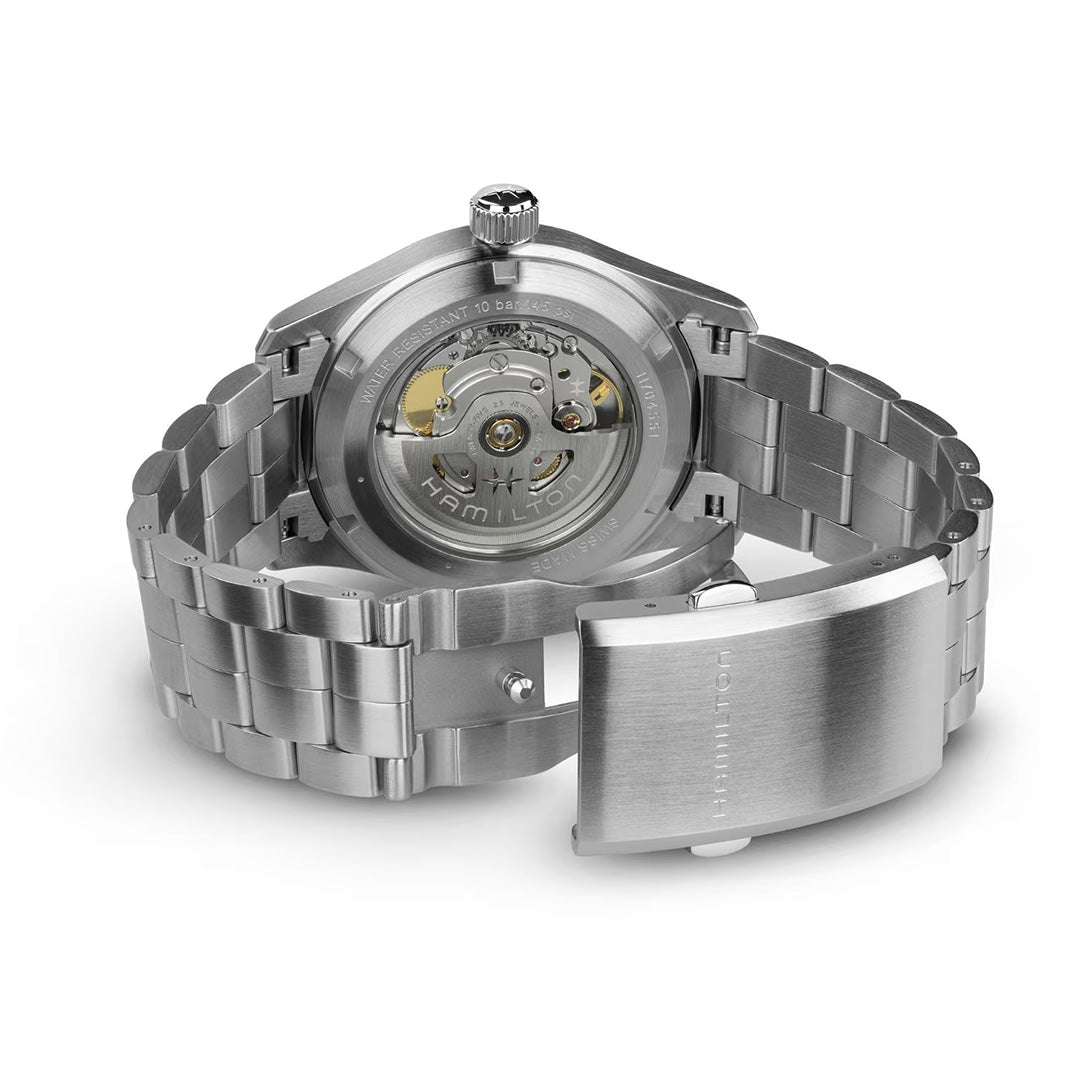 Watch in steel Khaki Field Auto Hamilton