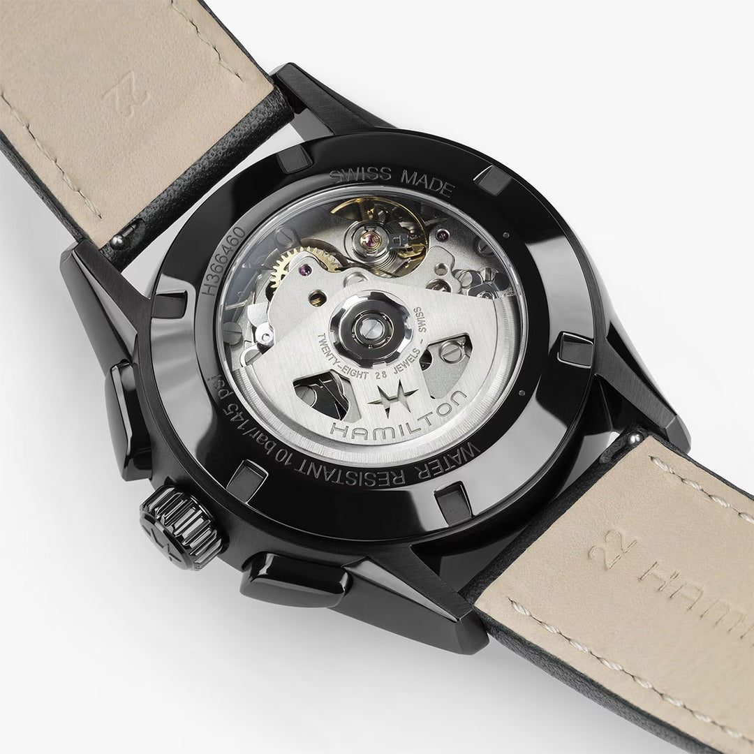 Watch in pvd-coated steel Jazzmaster Performer Autochrono Hamilton