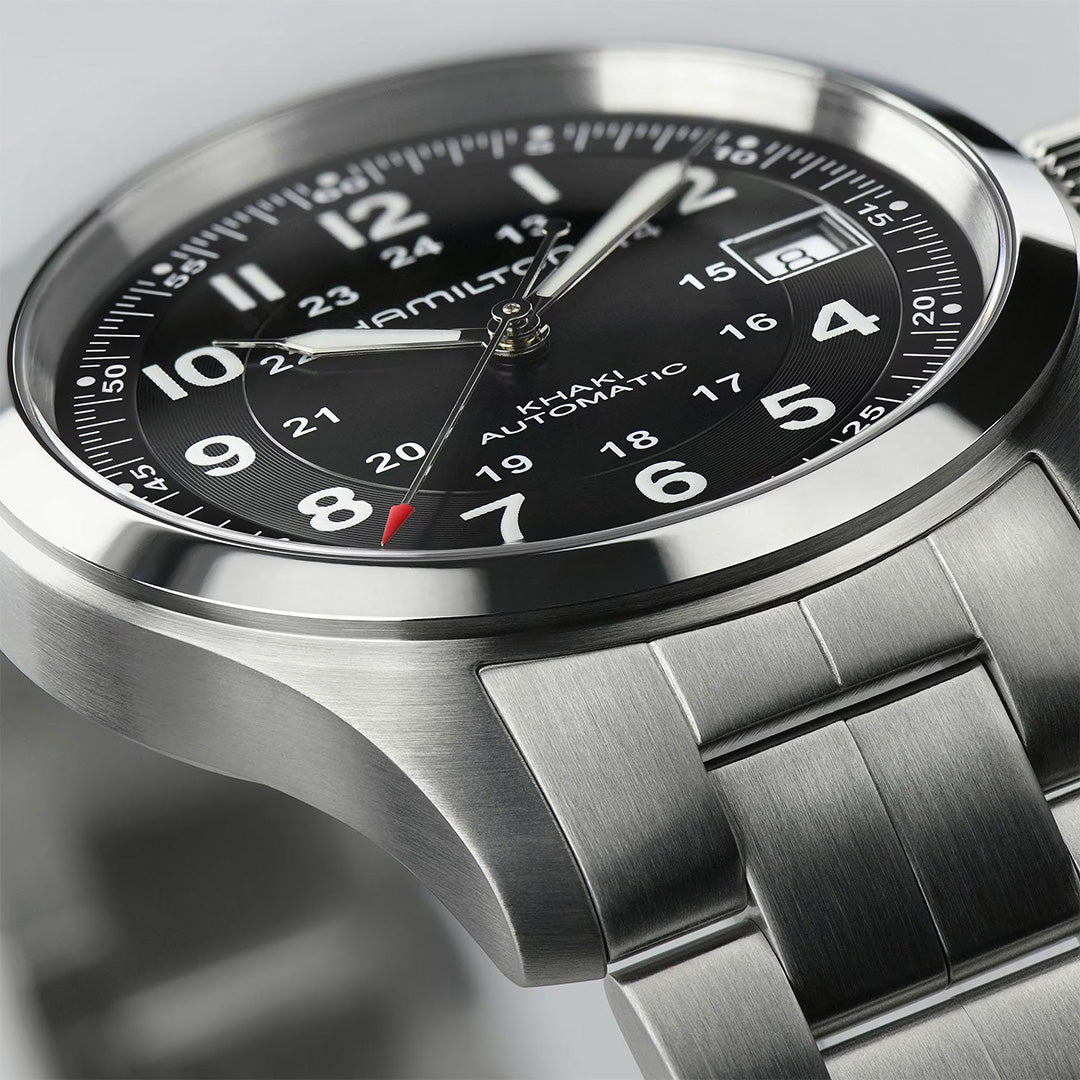 Orologio in acciaio Khaki Field Auto Hamilton