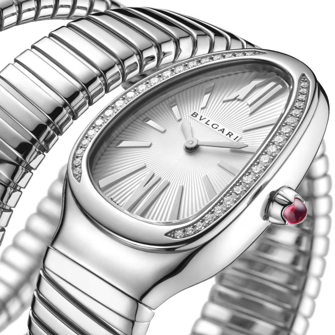 Orologio in acciaio Serpenti Tubogas Bulgari