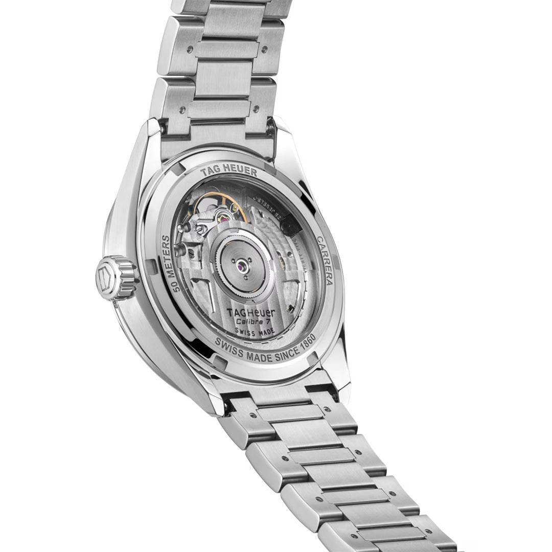 Watch in steel Carrera Date Tag heuer