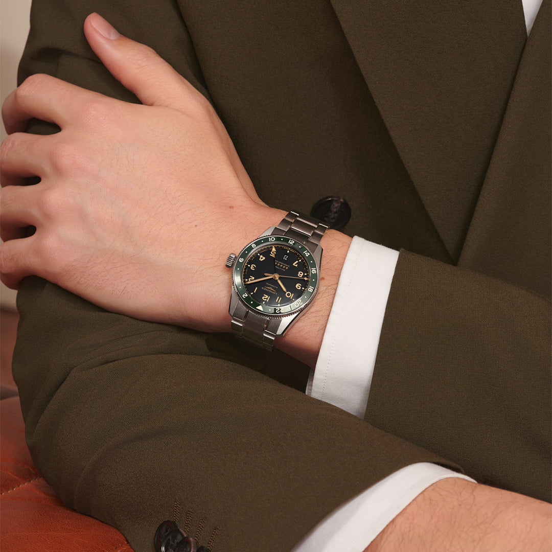 Watch in steel Spirit Zulu Time Longines