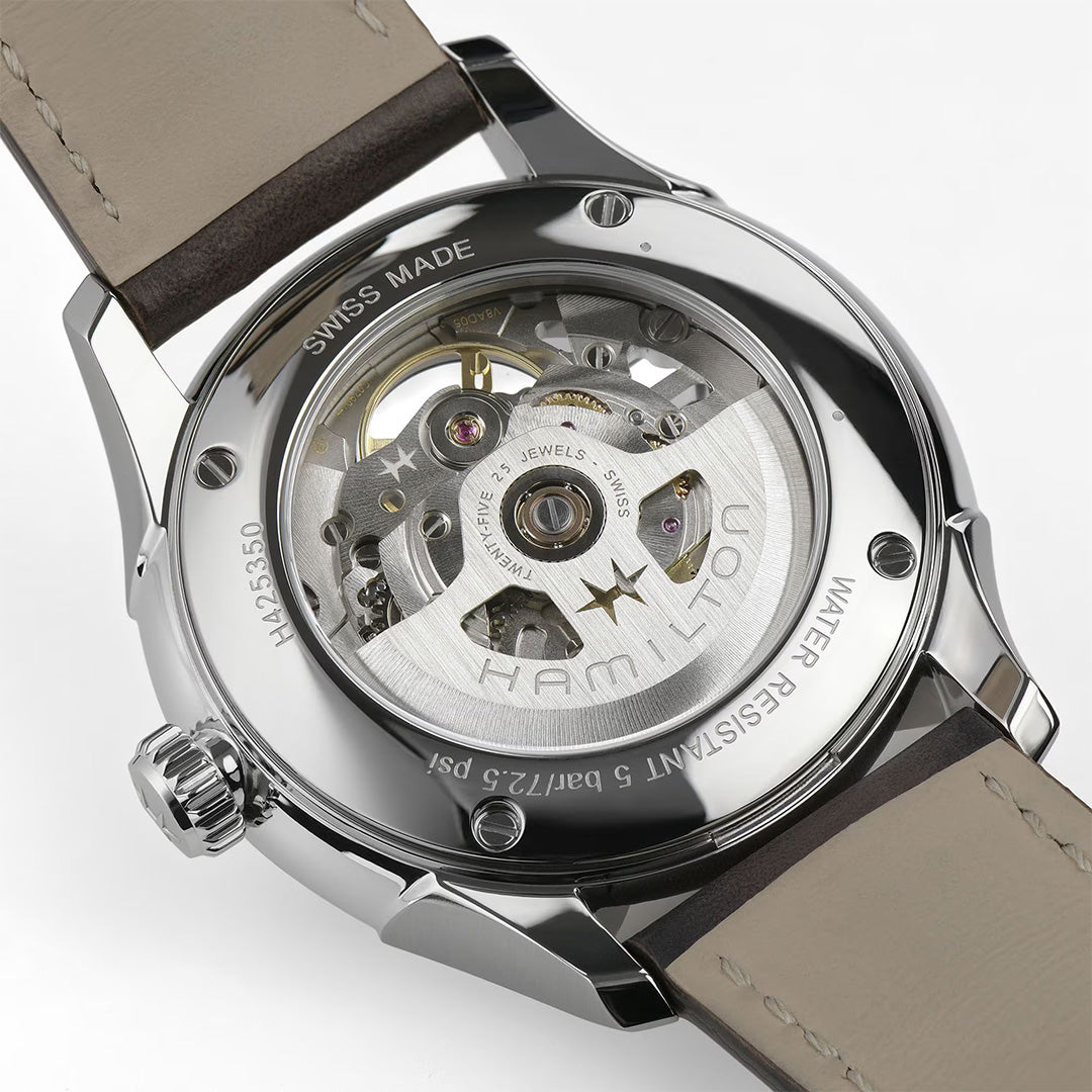 Orologio in acciaio Jazzmaster Skeleton Auto Hamilton