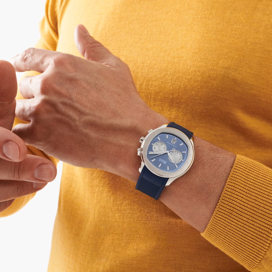 Watch in steel Piaget Polo Chronograph Piaget