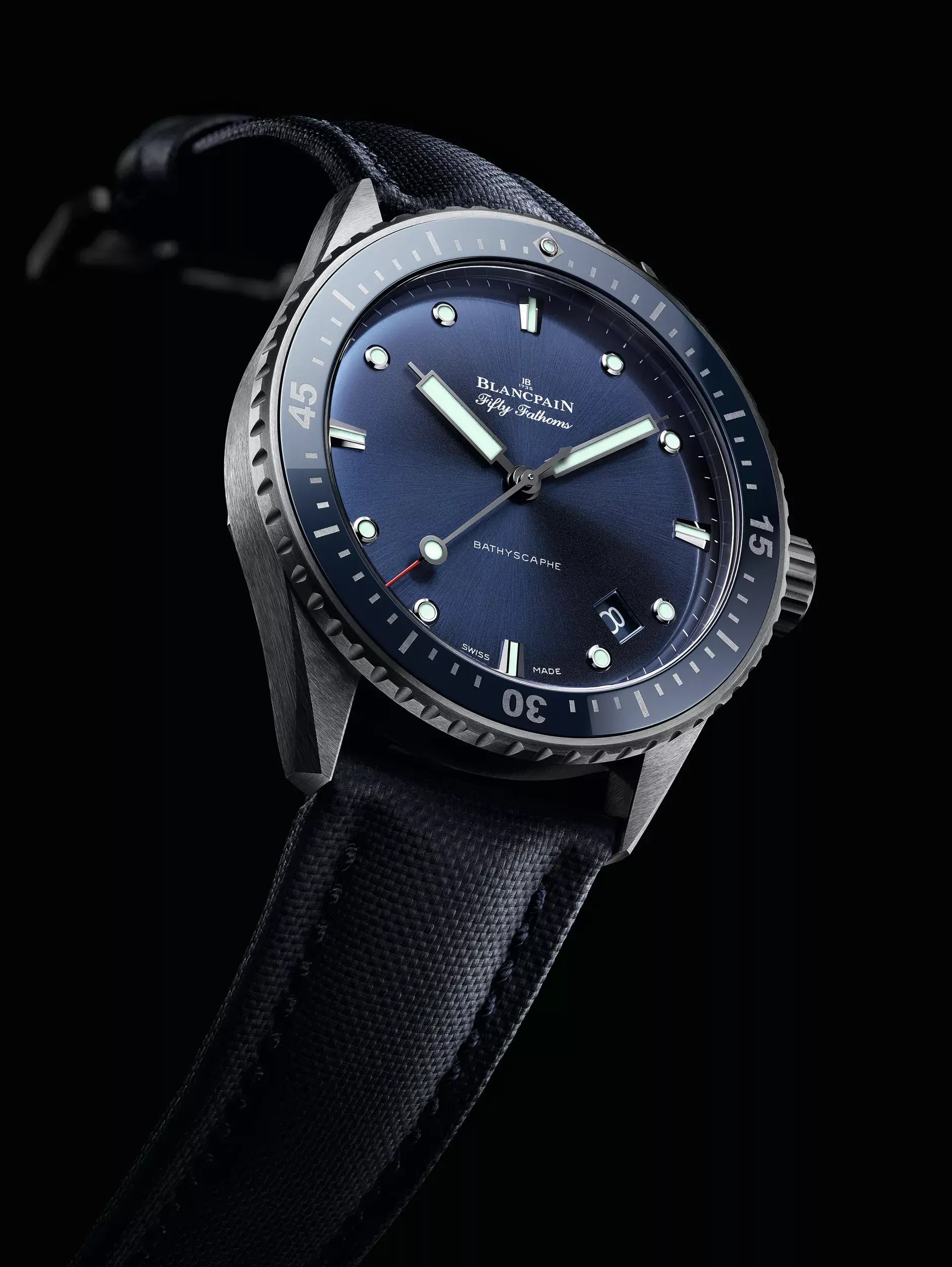 Orologio in ceramica Fifty Fathoms Bathyschaphe Blancpain
