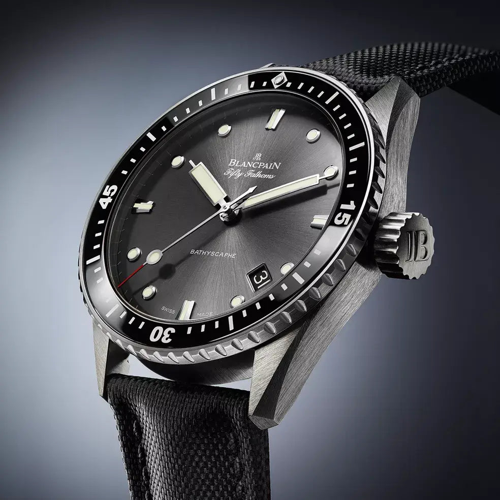 Orologio in acciaio Fifty Fathoms Bathyscaphe Blancpain