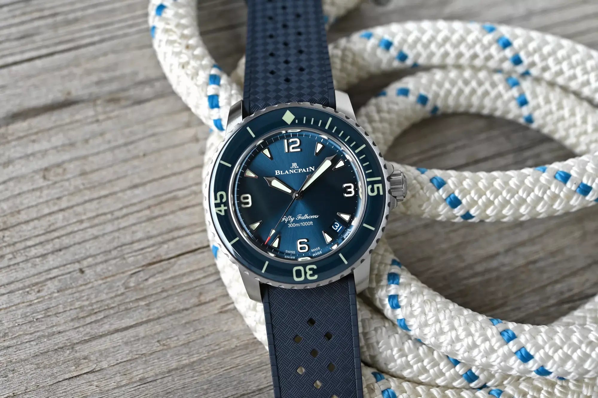 Watch in titanium Fifty Fathoms Automatique Blancpain