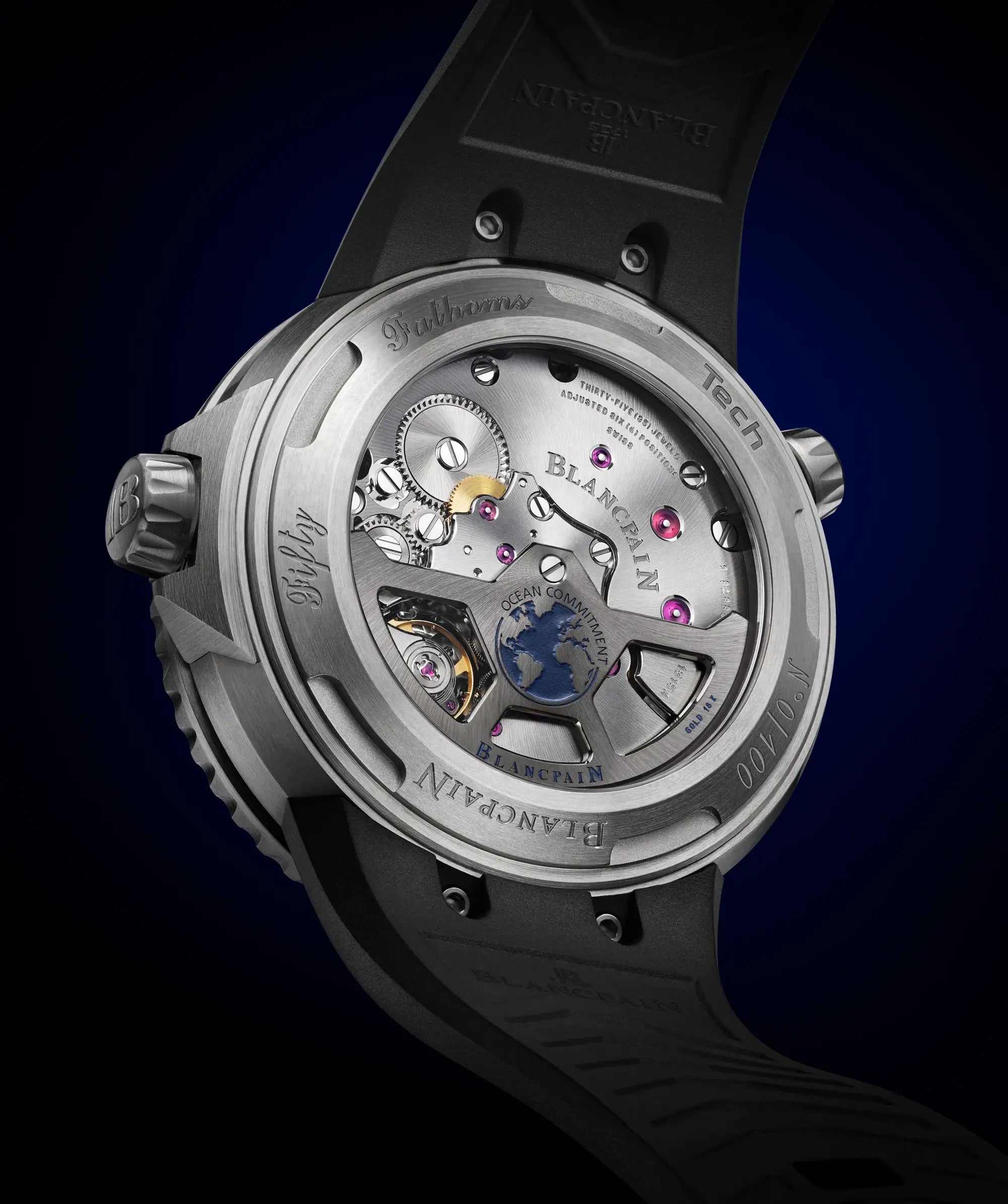 Watch in titanium Fifty Fathoms Tech - Ocean Commitment IV Blancpain