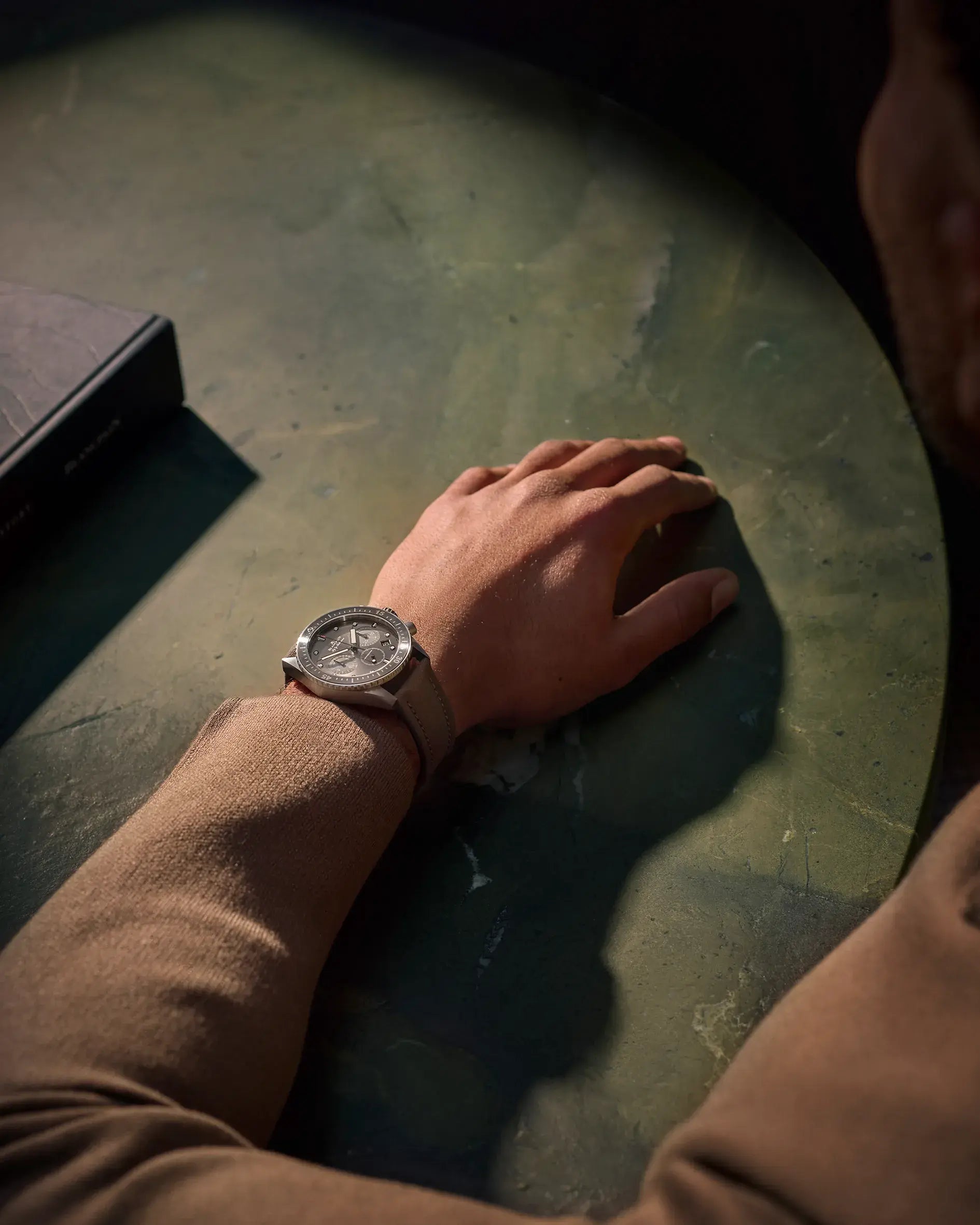 Watch in titanium Fifty Fathoms Bathyscaphe Chronographe Flyback Blancpain