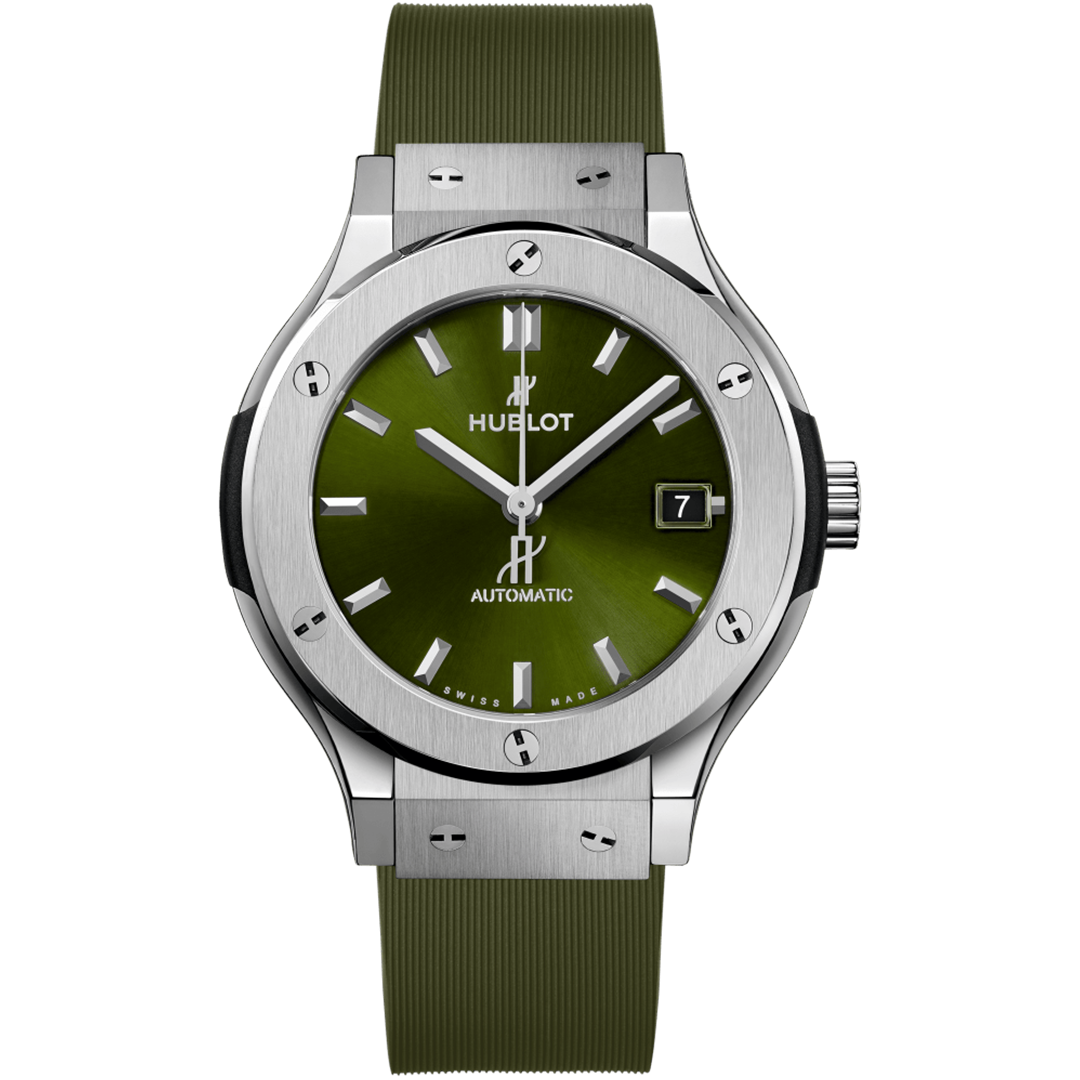 Orologio in titanio Classic Fusion Titanium Green Hublot