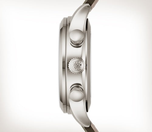 Watch in white gold Calatrava Pilot Travel Time Cronograph Patek philippe