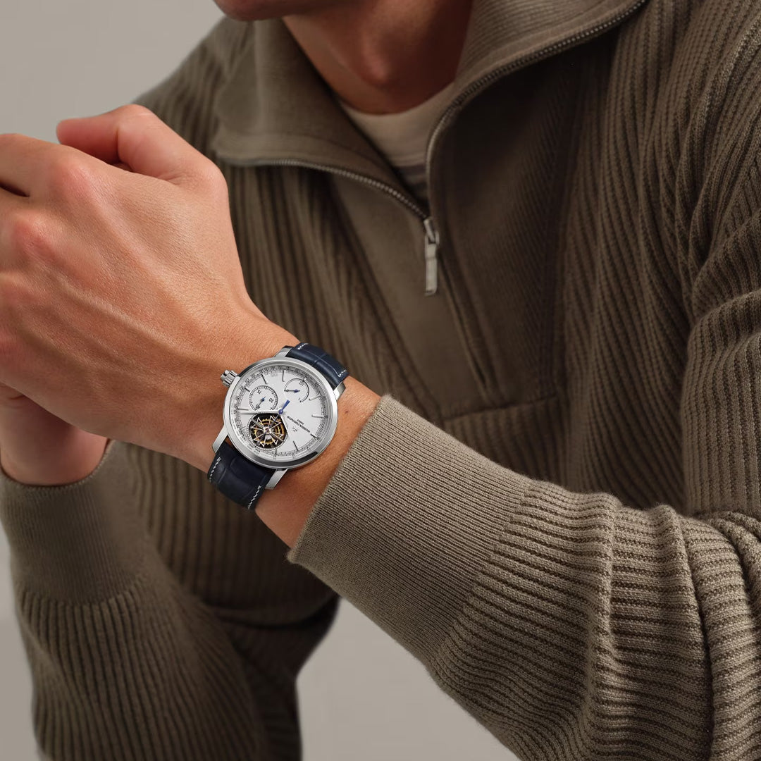 Watch in platinum Traditionnelle Tourbillon Chronograph Collection Excellence Platine Vacheron constantin