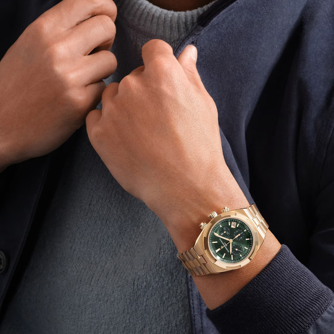 Orologio in oro rosa Overseas Cronografo Vacheron constantin