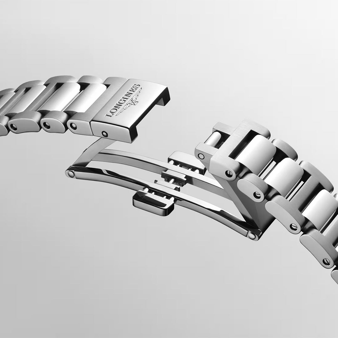 Orologio in acciaio e oro rosa Conquest Longines
