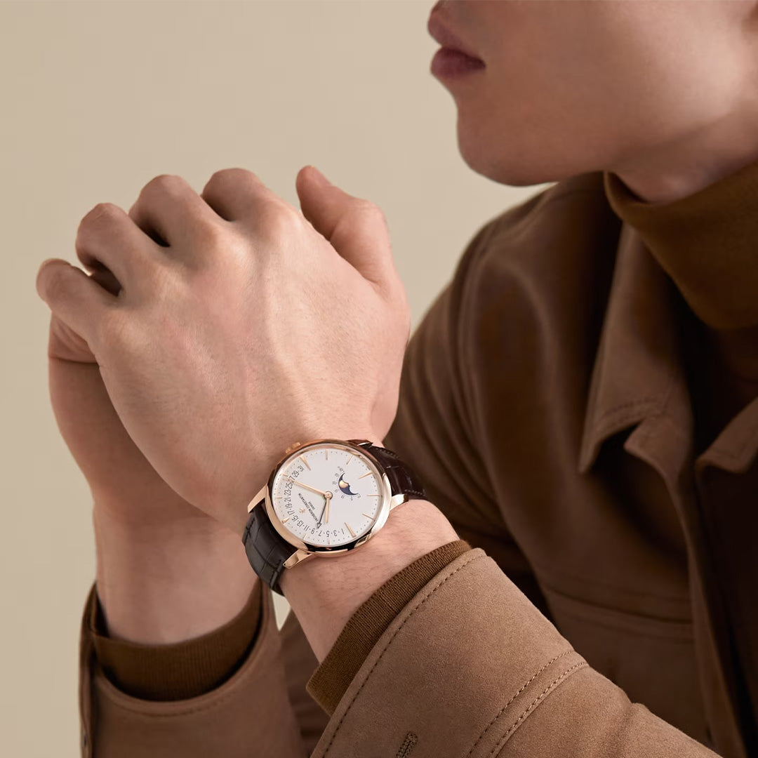 Watch in rose gold Patrimony Moon Phase Retrograde Date Vacheron constantin